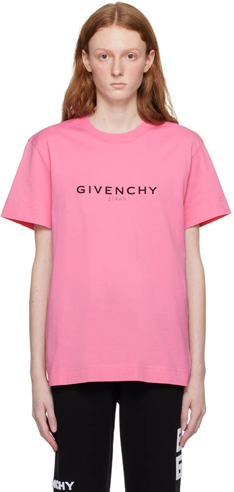 light pink givenchy t shirt|Givenchy graphic crewneck t shirt.